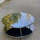 Strind Scandinavian coffee table in black glass by Ehlen Johansson for Ikea