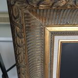 Oil on panel with wooden frame