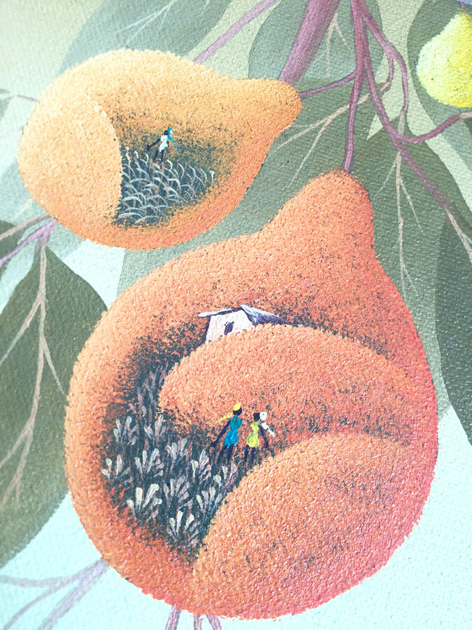 Haitian Surrealist Painting, Kens Cassagnol, 20th