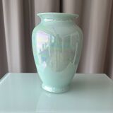 Iridescent blue hues vase