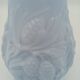 Art Deco Opaline Vase Blue Pastel Glass Pine Cone Decoration France 1930s