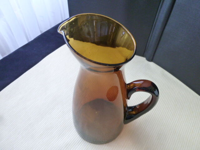 Carafe in amber blown glass 1.4 l