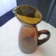 Carafe in amber blown glass 1.4 l
