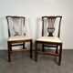 Pair of English Chippendale chairs - oak, 19th century