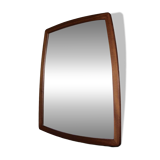 Large vintage teak mirror germany 1960