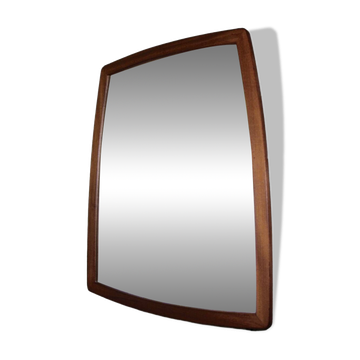 Large vintage teak mirror germany 1960