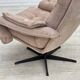 1970s, Danish swivel armchair, beige furniture fabric.