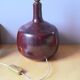 Glazed ceramic lamp 1960 Scandinavian