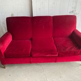 Vintage velvet sofa
