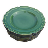 Set of 8 Vintage Dieulefit Deep Plates – Milon Pottery