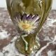 Vases en barbotine, paire, Art Nouveau, faïencerie DE BRUYN, signés, numéro