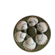 Rare green Longchamp oyster plate