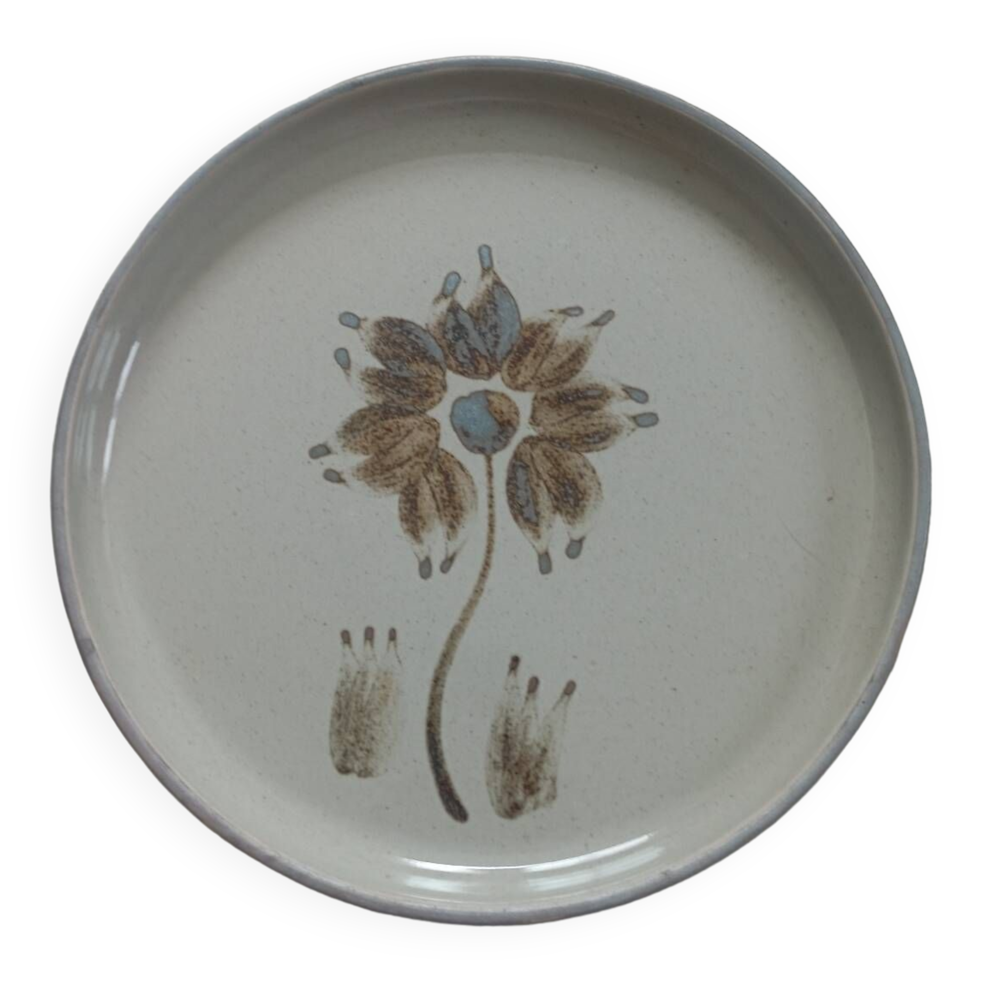 Flat plate in real France stoneware