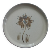 Assiette plate en grès e véritable France