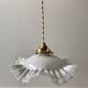 Opaline suspension in pleated glass 40s-50s