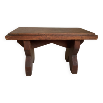 Small wooden stool bench step