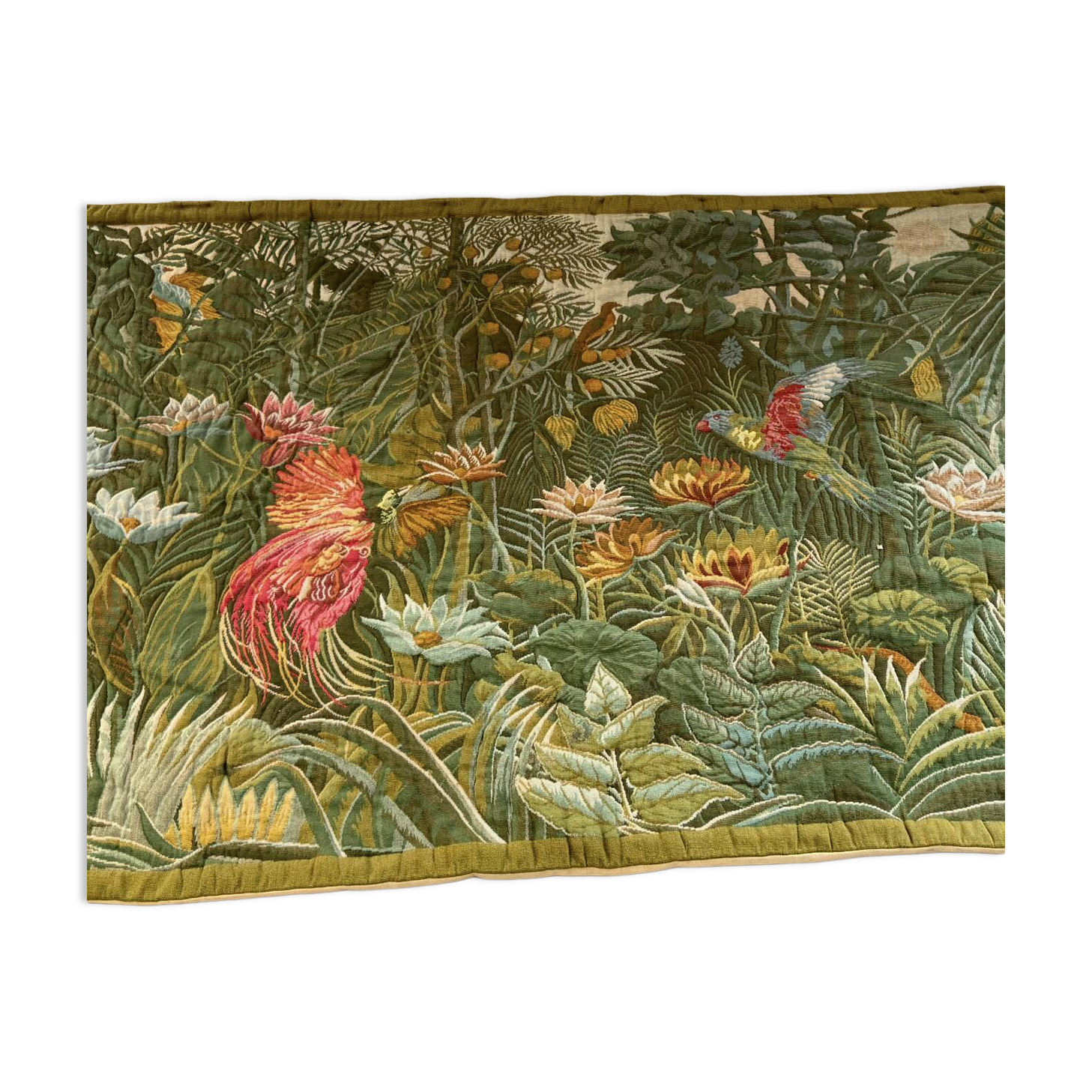 Tropical forest wall tapestry La Filandière Paris no. 123, 1960