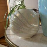 Vase art deco irisé années 80