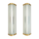 Extra-large modern mid-century wall lamp pair attributed to Asea.