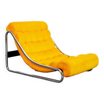 Fauteuil lounge vintage Impala jaune par Gillis Lundgren pour IKEA, Suède, 1972