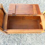 vintage solid wood chest bench (birch)