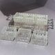 Silver-Plated Tray with Six Cut Glass Dishes, Vintage Entertaining Set