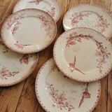 Assiettes anciennes Sarreguemines "Favori"