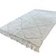 Tapis berbere losange blanc 150x250 cm