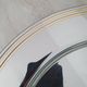 Alessi Ettore Sottsass / Serving plate stainless steel 18/10 and gold NG5100