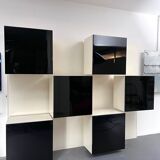 Mid-Century Modern backlight wall modular system by Acerbis. Italy 1970s