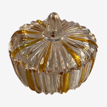 Bonbonnière cristal de bohème