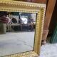 Rectangular old golden mirror
