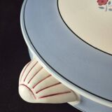 Vegetable dish (soup tureen) in Digoin Sarreguemines earthenware, model AIX A156.