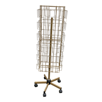 Card holder, gilded metal turnstile photo holder, industrial decoration