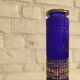 Vintage cobalt blue and gold vase - August Walther & Söhne 1950