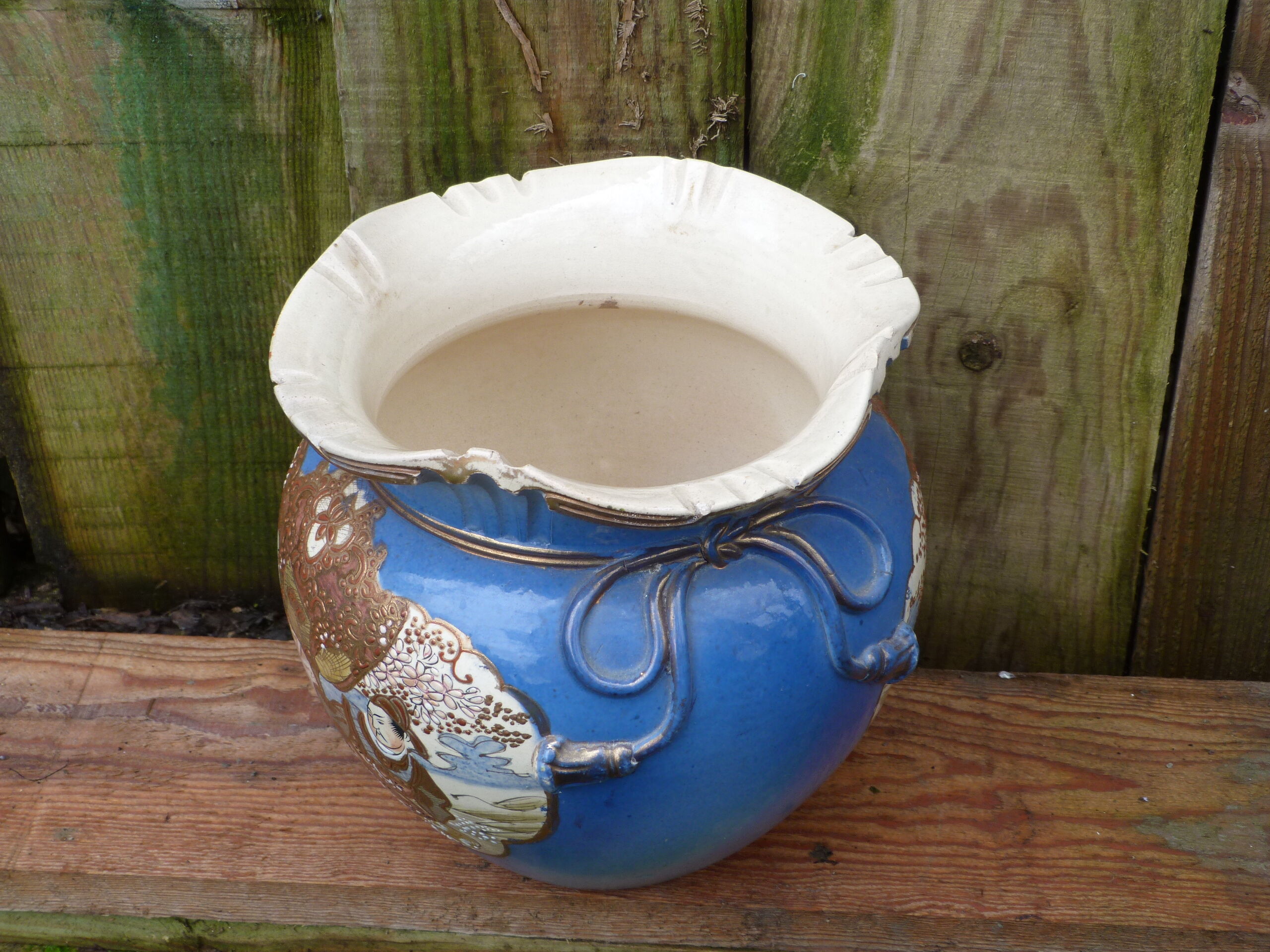 Japan vase satsuma enamelled pottery