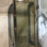 Table basse 1970 chrome et laiton