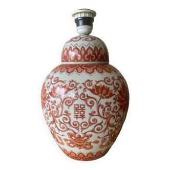 Pied de lampe porcelaine de chine