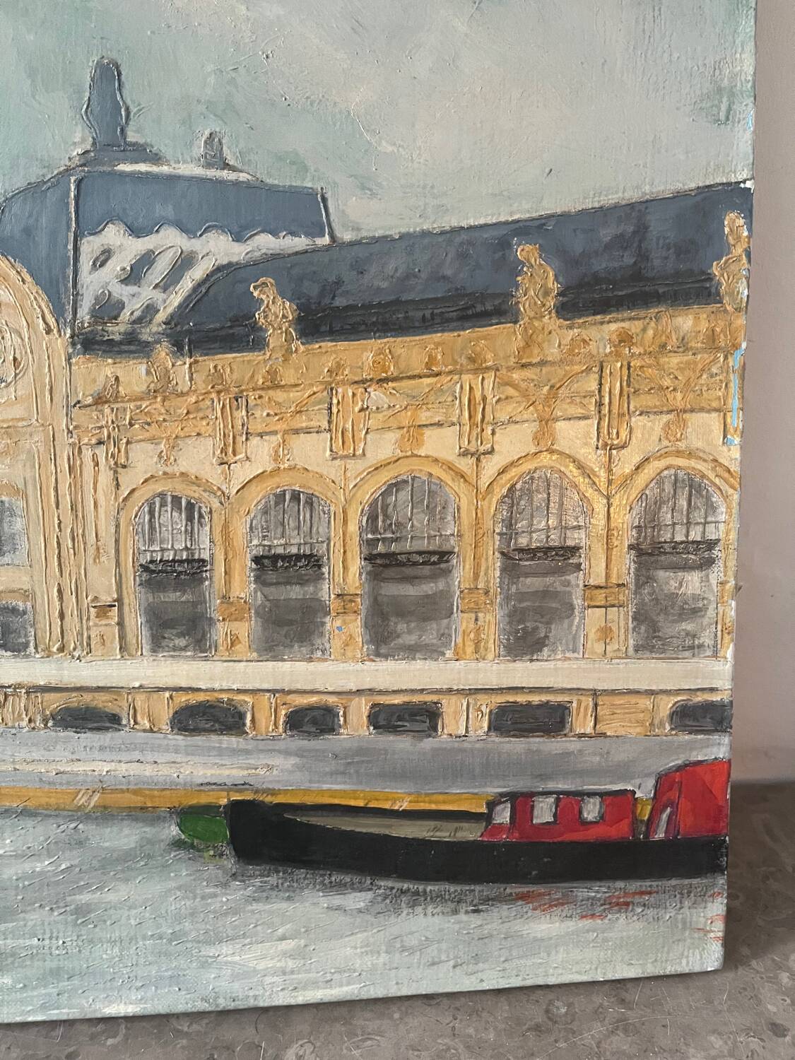 Paris quai d'Orsay, oil on canvas