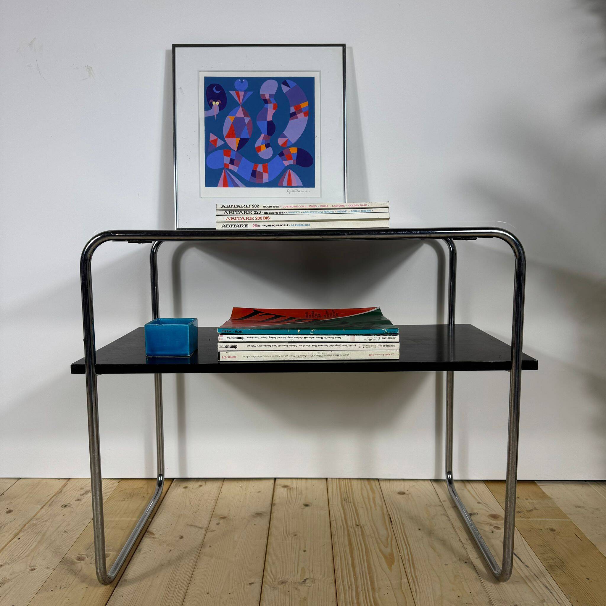 Bauhaus coffee table with two levels by Marcel Breuer for Thonet