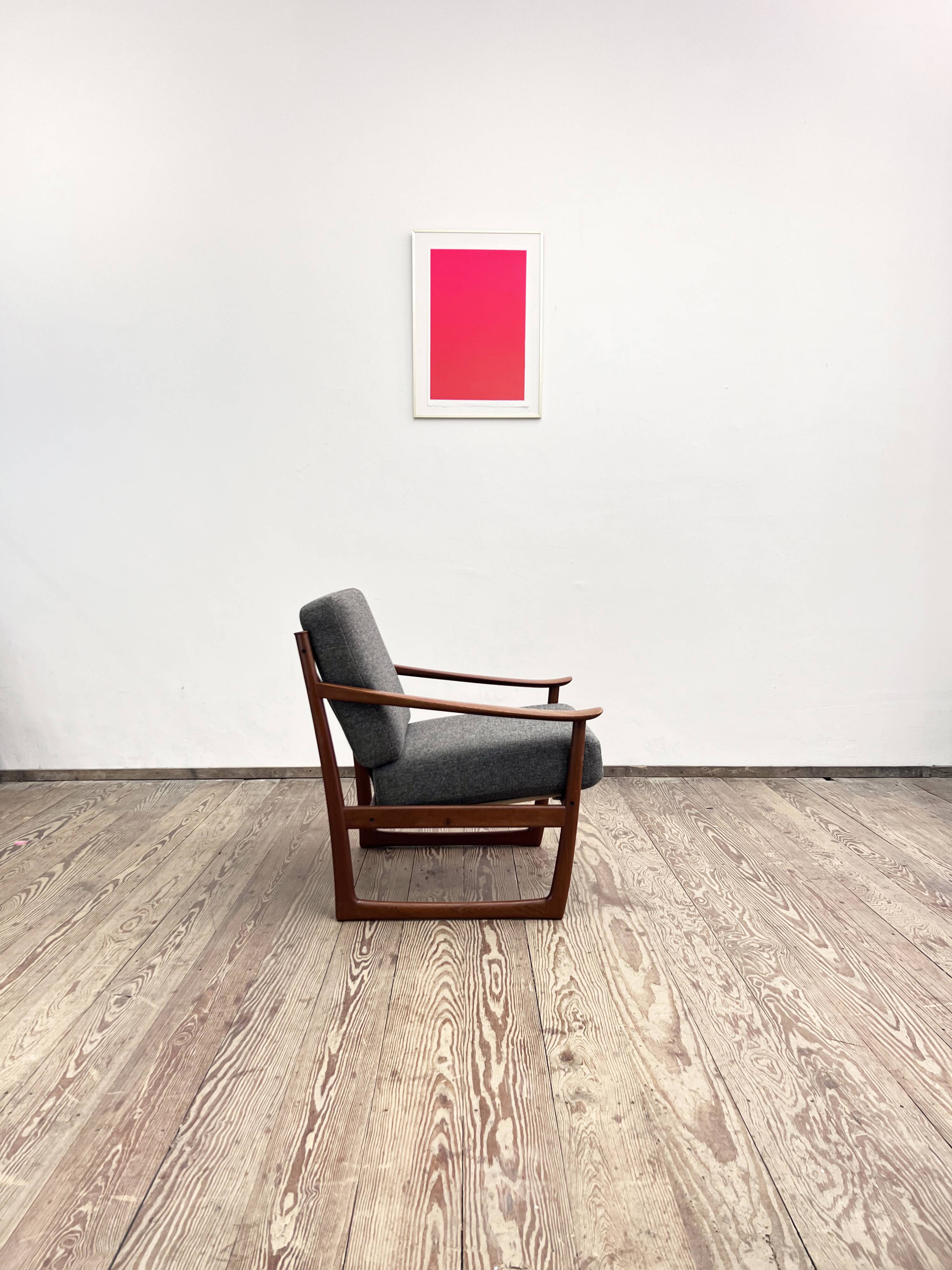 Mid-Century Modern Lounge Chair in Teak by Peter Hvidt an Orla Mølgaard Nielson for France and Son