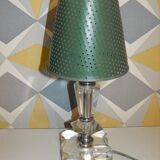 Pair of 50s table lamps in glass