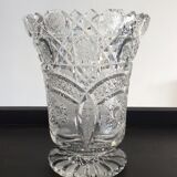Bohemian crystal vase from the 60s and 70s