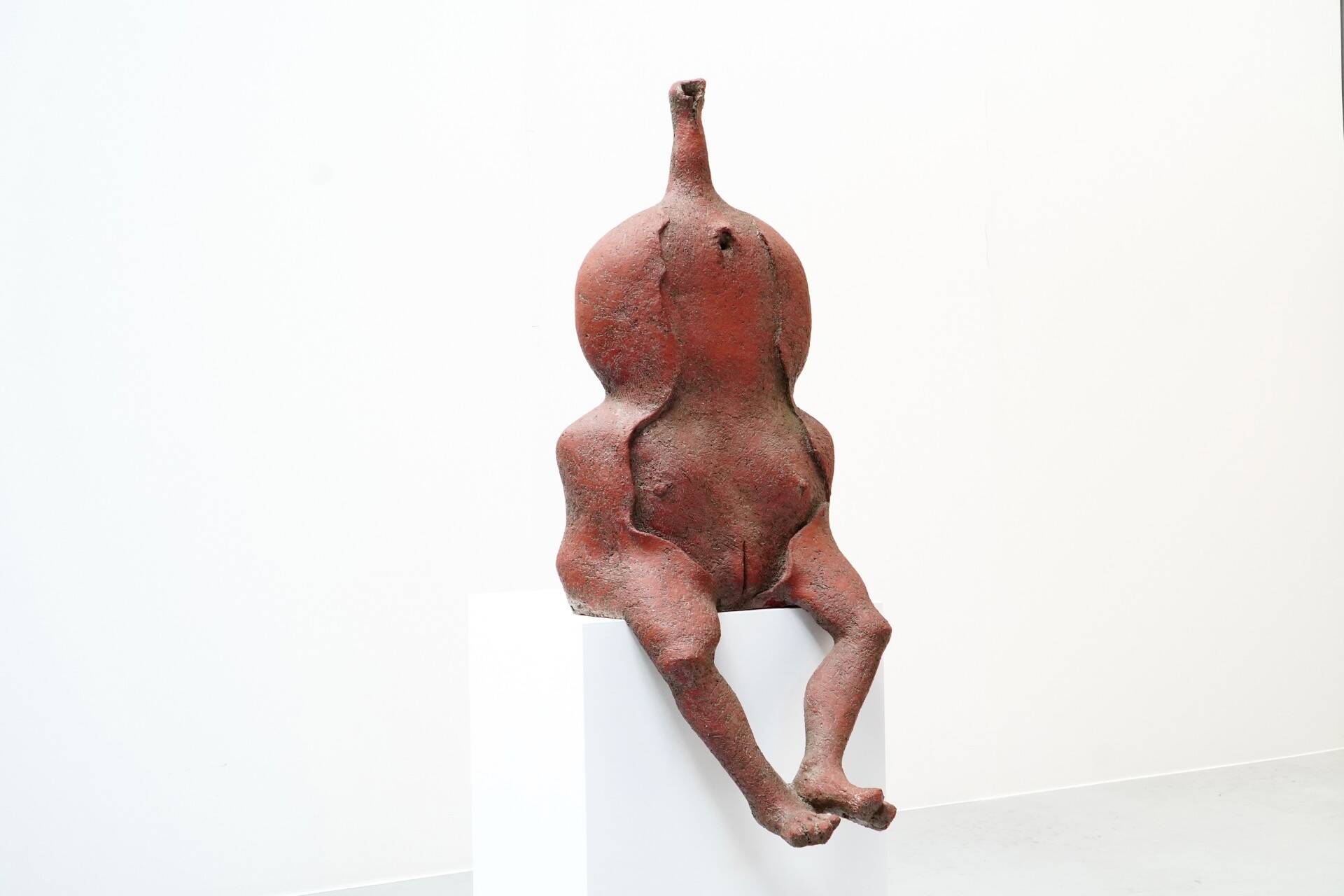 Yves Rhayé, XL Biomorphic Terracotta Sculpture