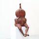 Yves Rhayé, XL Biomorphic Terracotta Sculpture