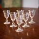 6 glass of crystal wine Saint-Louis style, 1900 era
