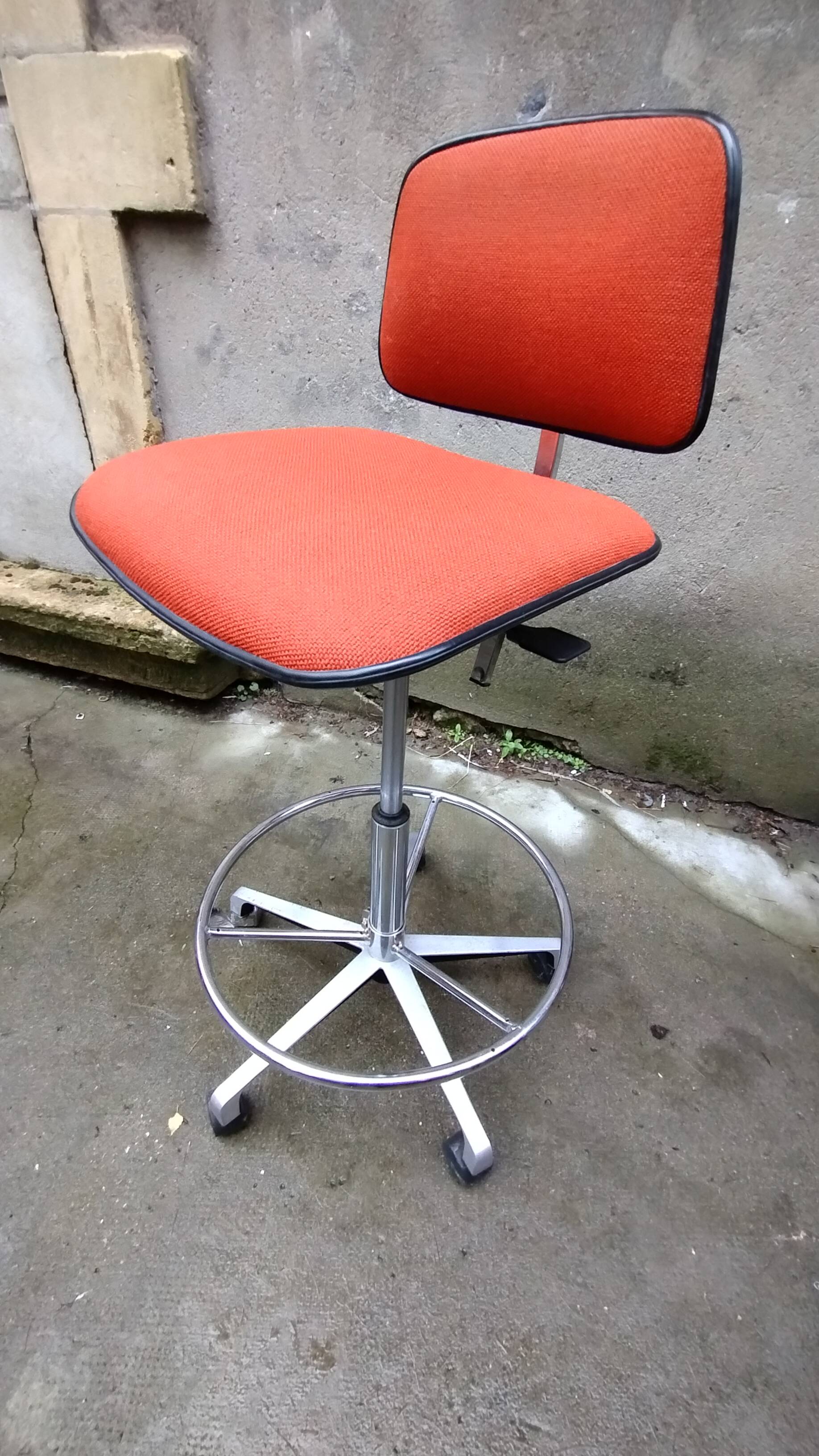Vintage fabric office chair by HAG oslo Norway