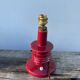 Burgundy ceramic lamp