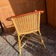 Vintage rattan and wicker armchair 1950/60