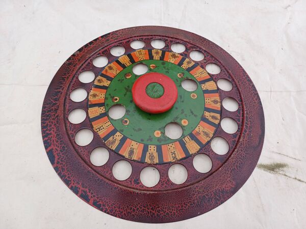 Jeu ancien roulette de billard '' zanzi